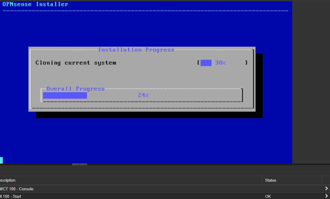 OPNsense installation cloning