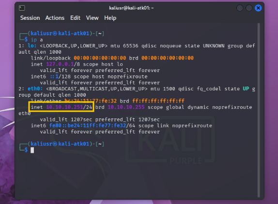 ip a showing wrong address from MikroTik