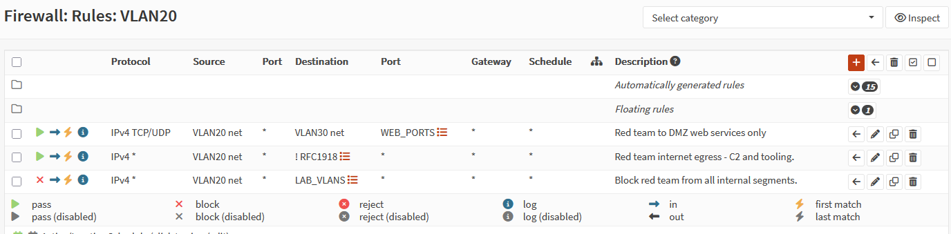 VLAN 30 firewall rules